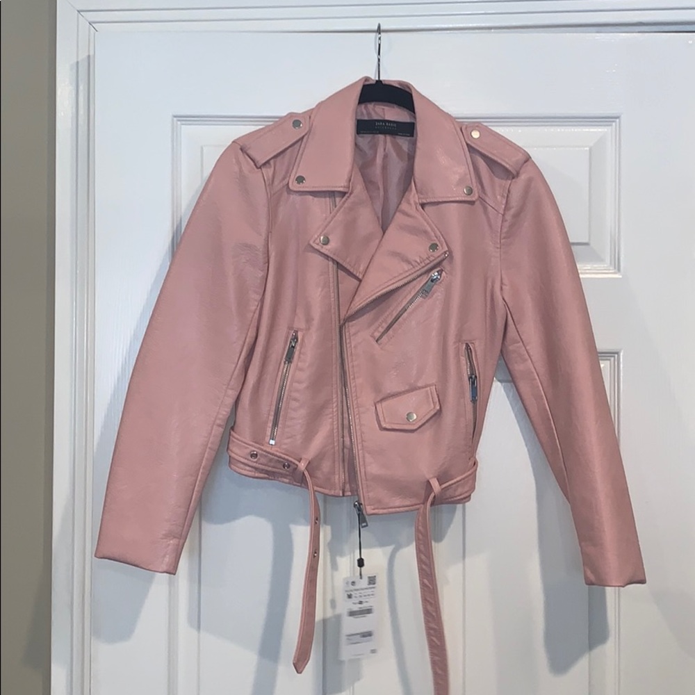 Zara faux leather jacket